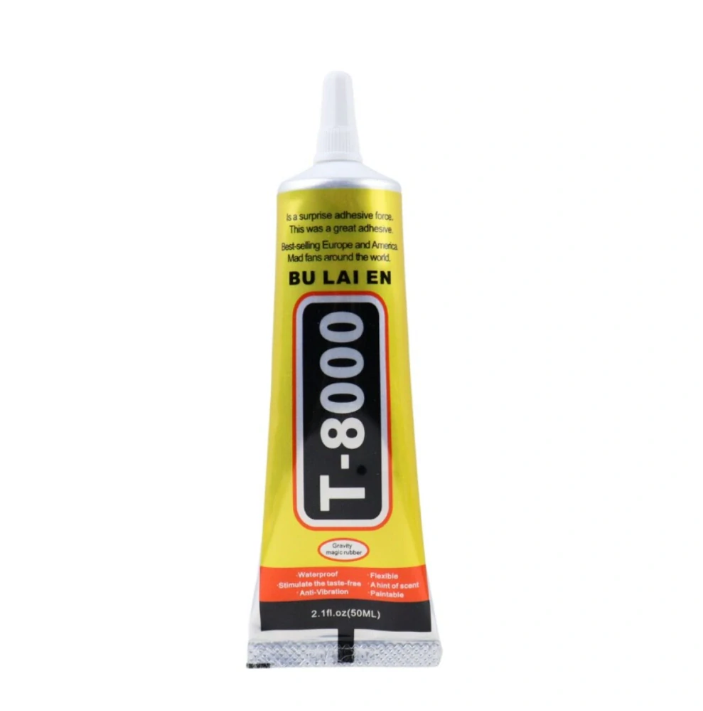 Montážní lepidlo T8000 50ml - čiré těsnící lepidlo vhodné pro LCD, dotyků a těl MT