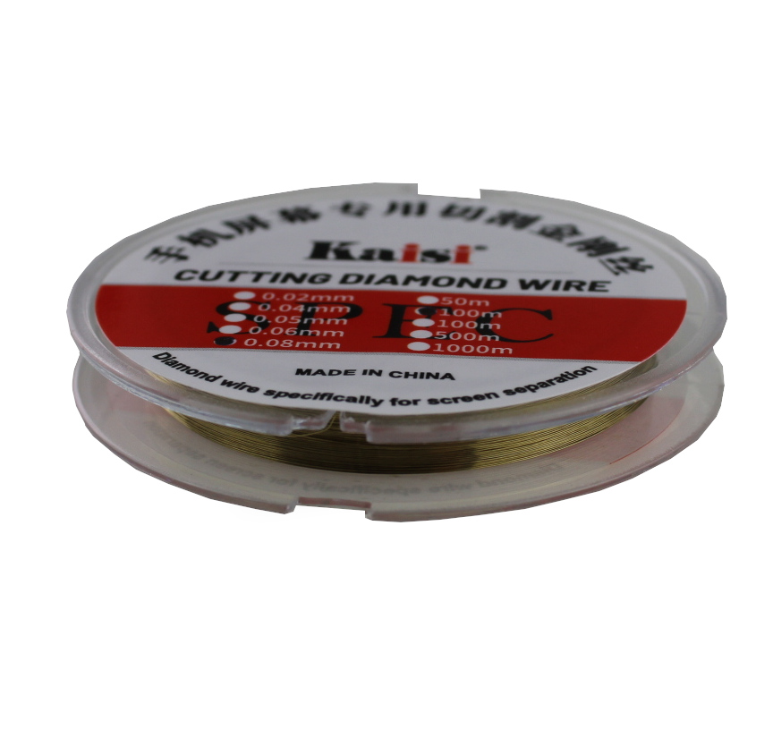 KAISI molybdenový drát pro oddělování LCD od skla 0,08 mm 100 m