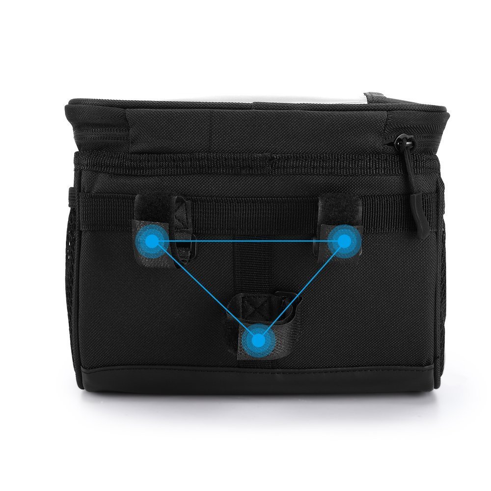 Cyklistická taška na kolo 2L WBB12BK s dotykovým okénkem na telefon 16x14x21 cm - pouzdro na mobil na kolo zn.Wozinsky