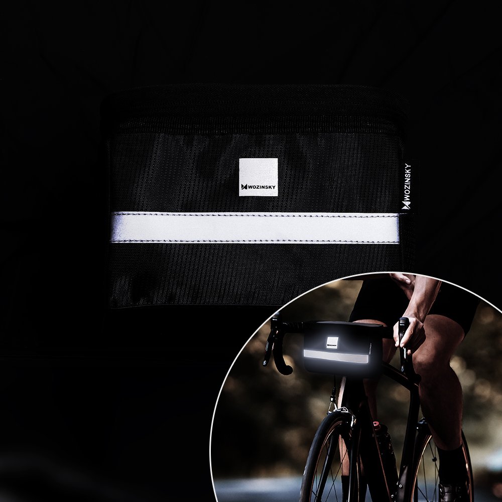 Cyklistická taška na kolo 2L WBB12BK s dotykovým okénkem na telefon 16x14x21 cm - pouzdro na mobil na kolo zn.Wozinsky