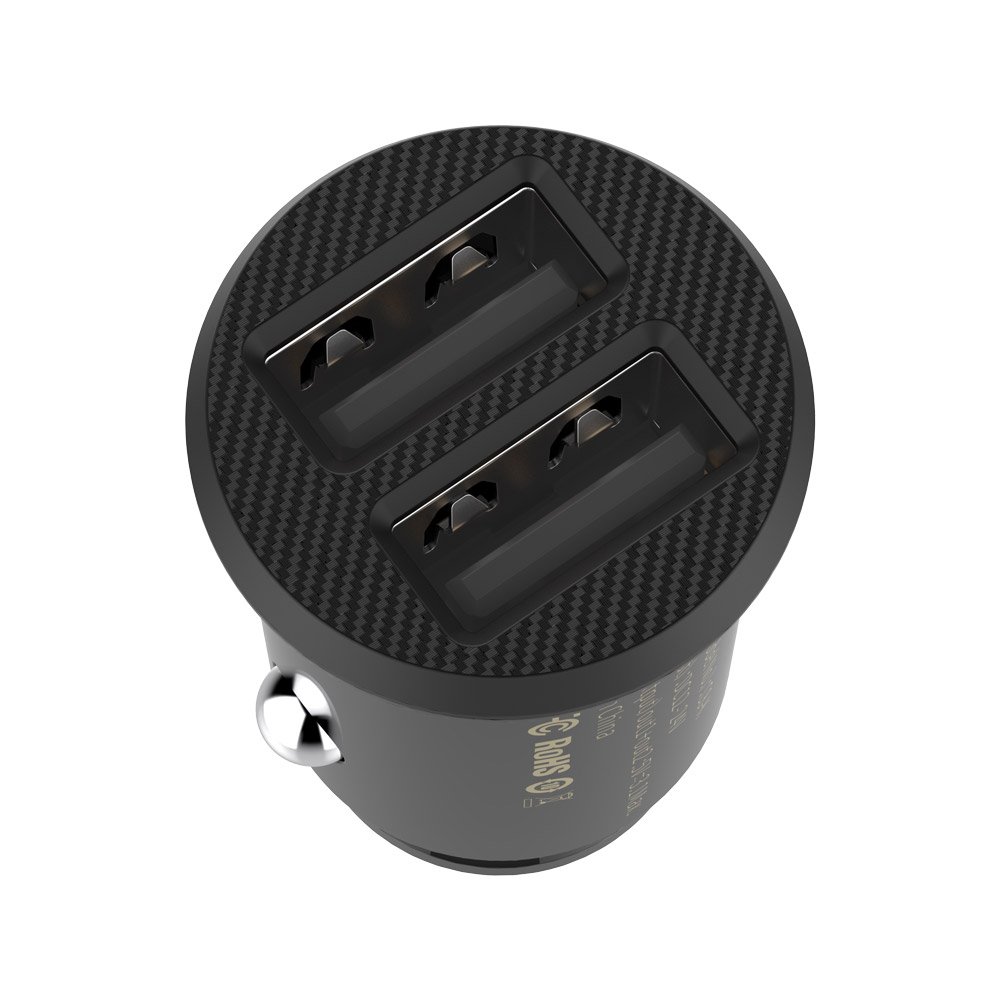 Baseus Grain Autonabíječka 3.1A 2xUSB černá - adaptér do auta CCALL-ML01