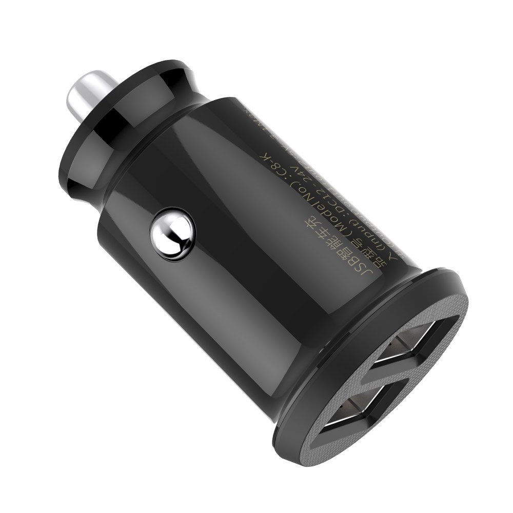 Baseus Grain Autonabíječka 3.1A 2xUSB černá - adaptér do auta CCALL-ML01