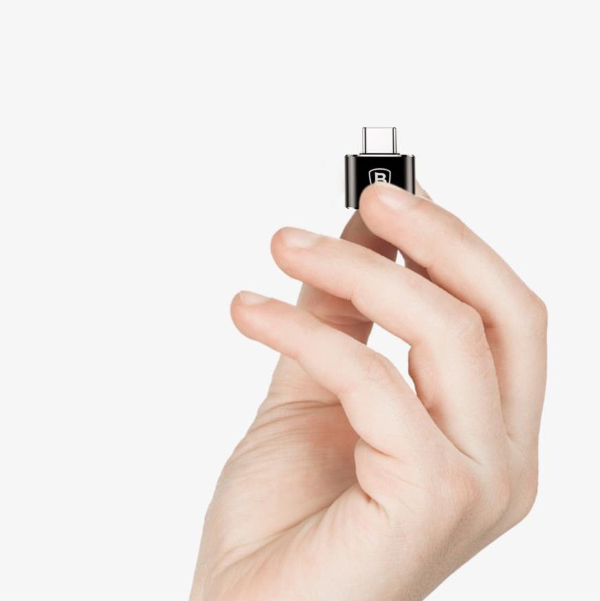 Baseus adaptér z USB do USB Typ-C OTG černý CATOTG-01