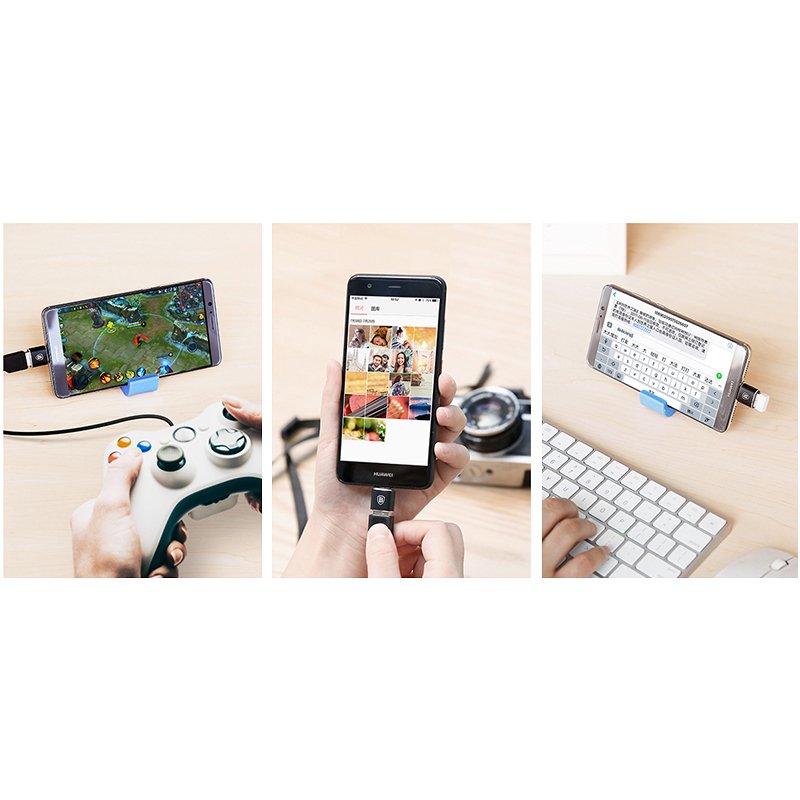 Baseus adaptér z USB do USB Typ-C OTG černý CATOTG-01