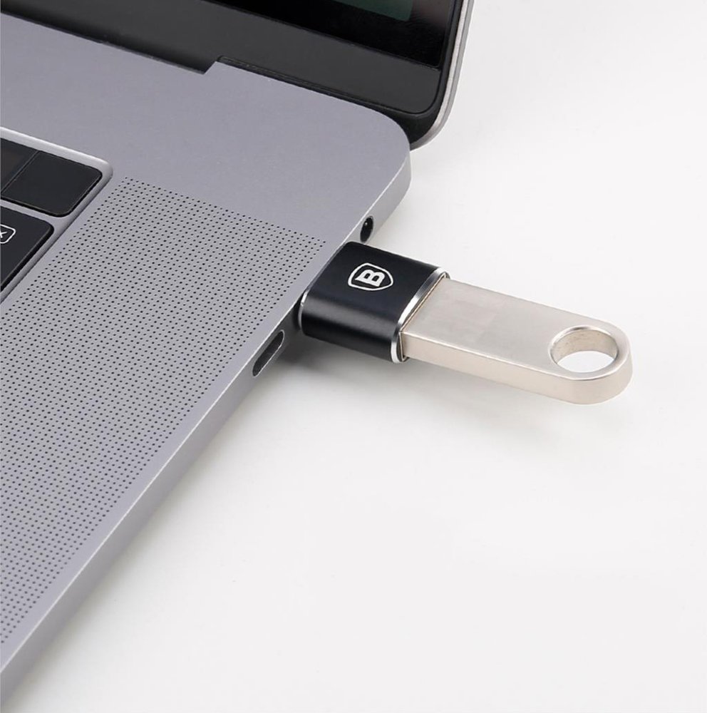 Baseus adaptér z USB do USB Typ-C OTG černý CATOTG-01