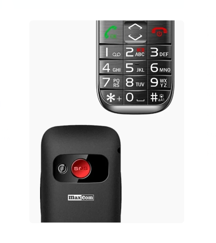 Telefon pro seniory MaxCom MM720 SE černý