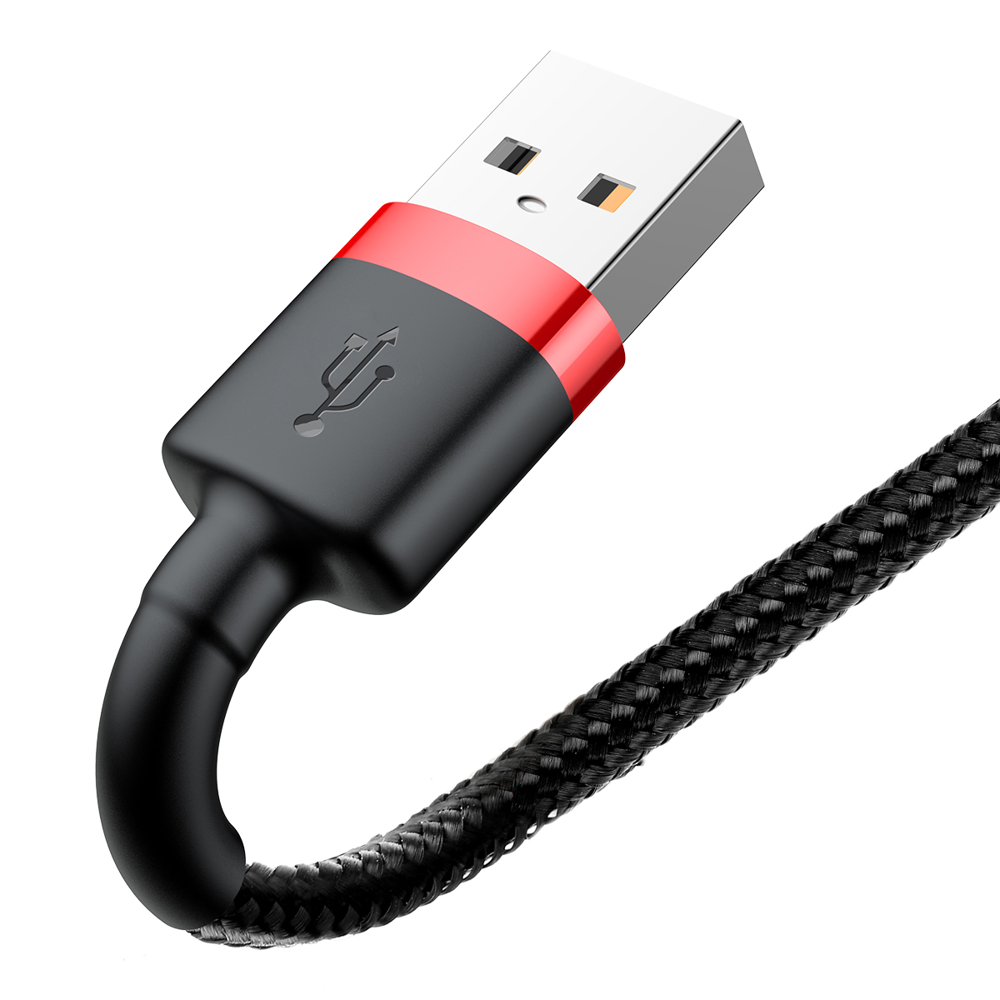 Baseus kabel USB iPhone QC3.0 1.5A 2m černo-červený Calklf-C19