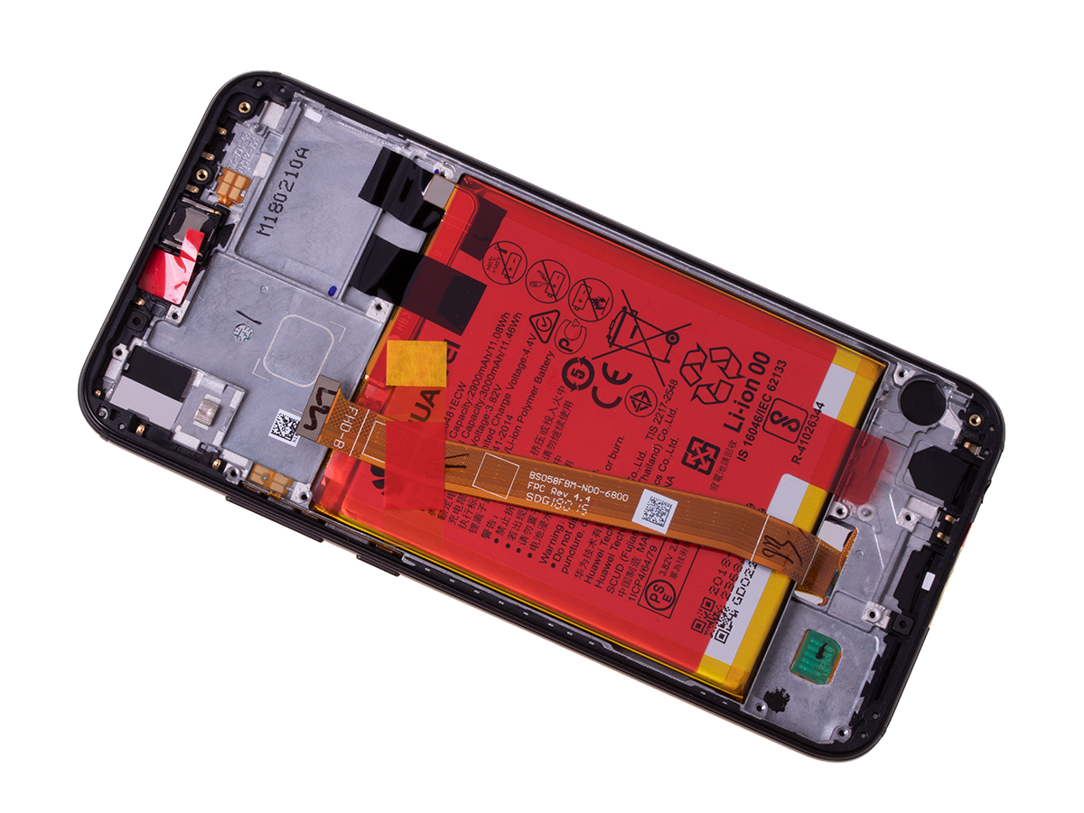 Originál LCD + Dotyková vrstva s baterii Huawei P20 Lite - Huawei P20 Lite Dual SIM černá