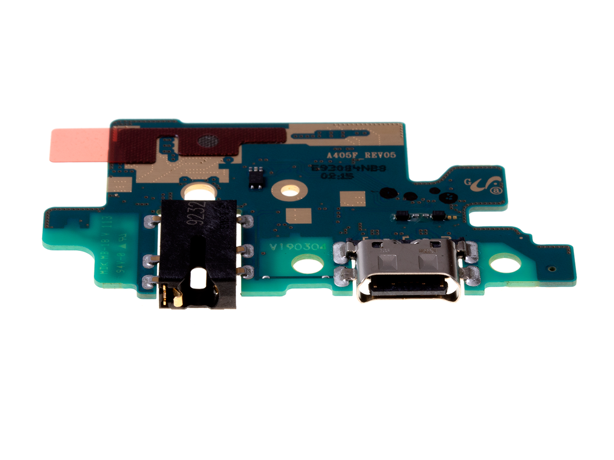 Originál Deska USB s nabíjecím konektorem USB s audio konektorem a mikrofonem Samsung Galaxy A40 SM-A405