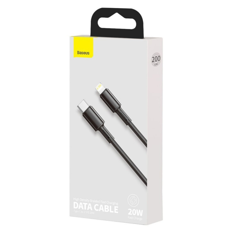 Baseus kabel USB Typ-C - rychlé nabíjení 20W černý 2m CATLGD-A01