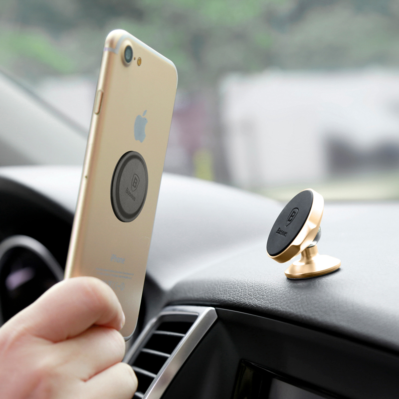 Baseus 2x náhradní magnetická destička k držákům do auta - Stříbrný Iron Plate for Magnetic Car Holder – kovové destičky pro držáky do auta