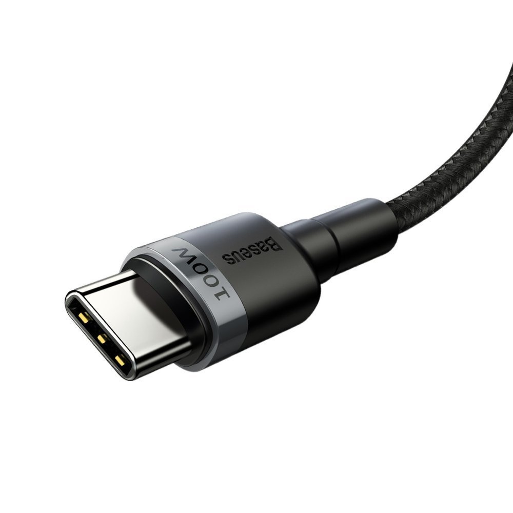 Baseus Cafule kabel Nylon Braided Wire USB Typ C PD Power Delivery 2.0 100W 20V 5A 2m gray (CATKLF-ALG1)
