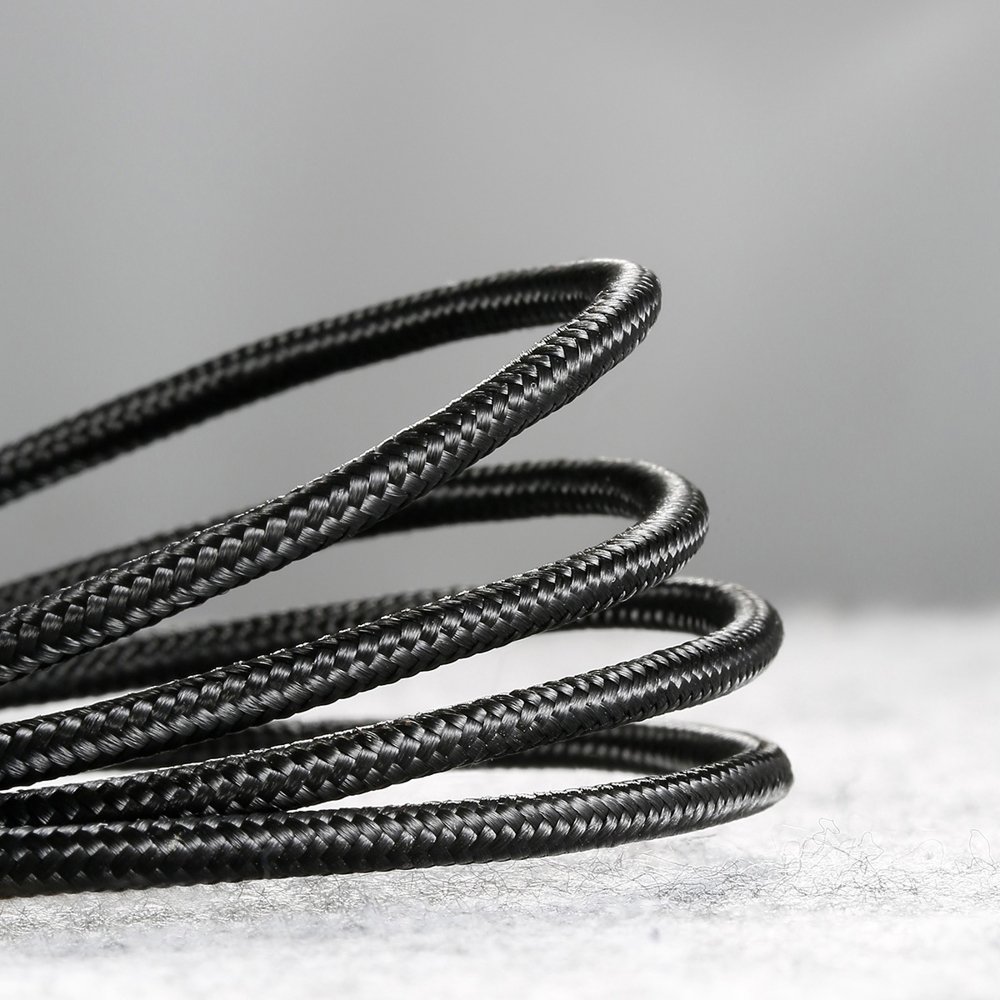 Odolný nylonový kabel Baseus Cafule Cable Durable Nylon Braided Wire USB / micro USB QC3.0 2.4A 0,5M černo-šedý (CAMKLF-AG1)