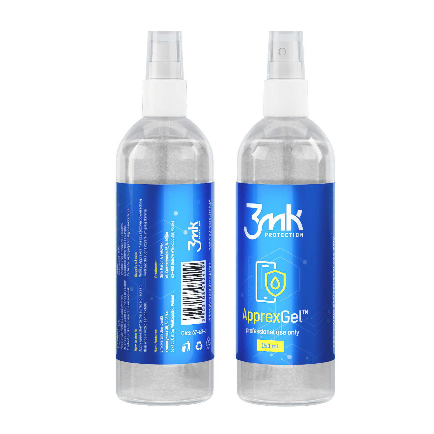 Gel pro upevnění fólie 3mk all-safe Apprex gel