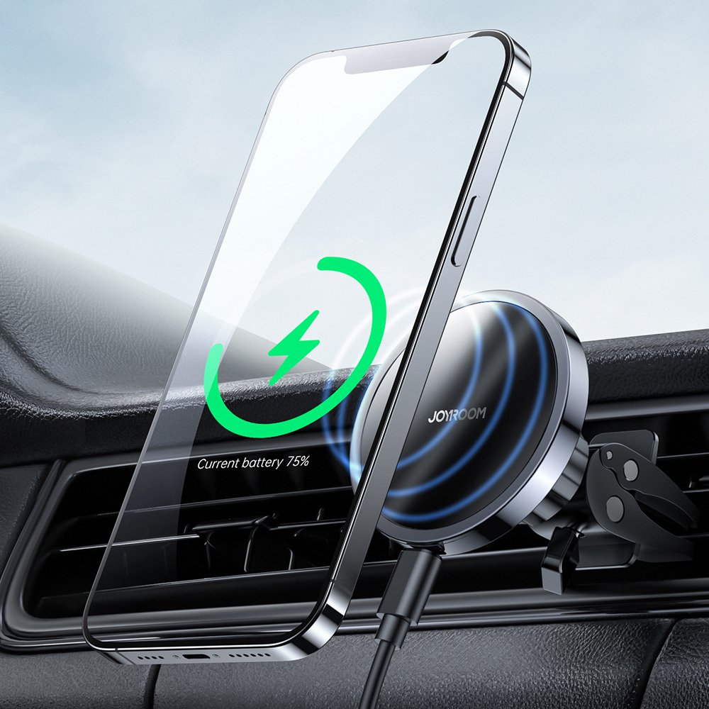 Magnetický držák do auta Joyroom Qi Bezdrátová indukční nabíječka 15 W MagSafe kompatibilní pro iPhone JR-ZS240