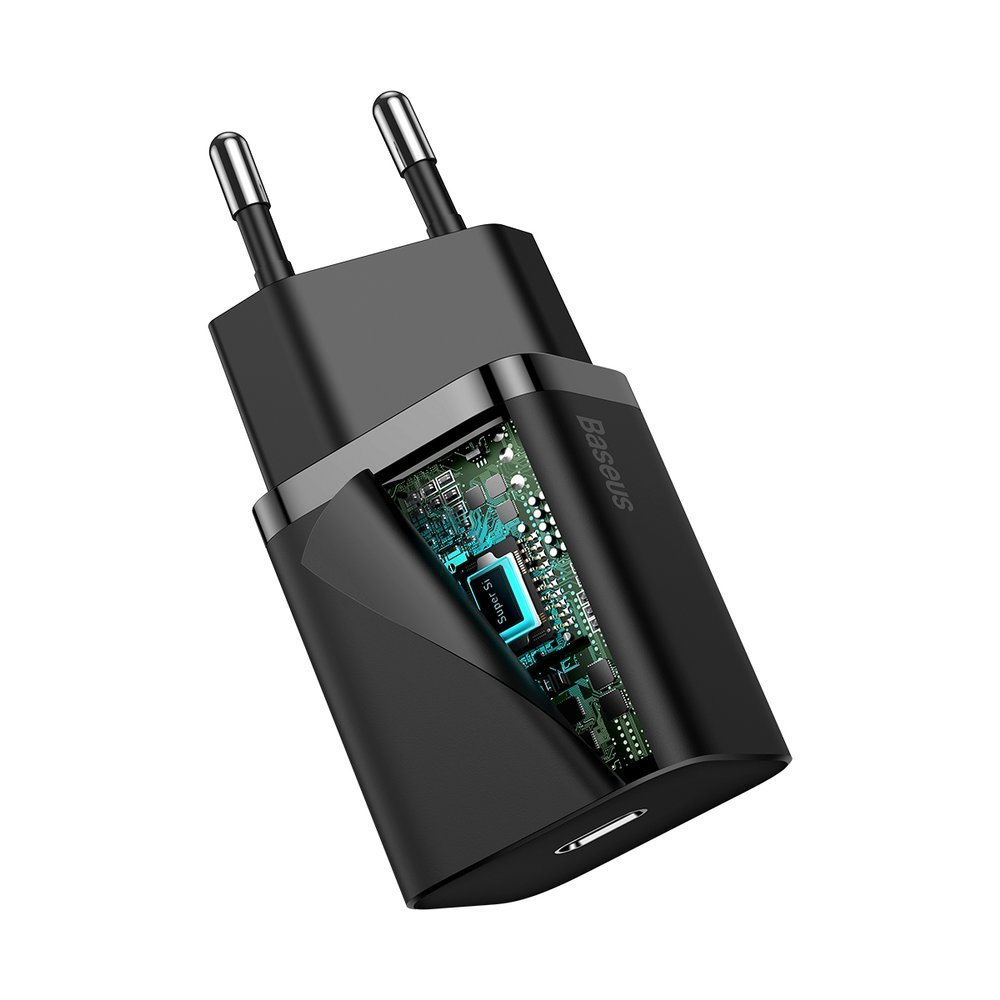 Rychlá síťová nabíječka Baseus Super Si 1C USB Typ C 20 W Napájení + USB kabel Typ-C - Lightning 1m TZCCSUP -B03