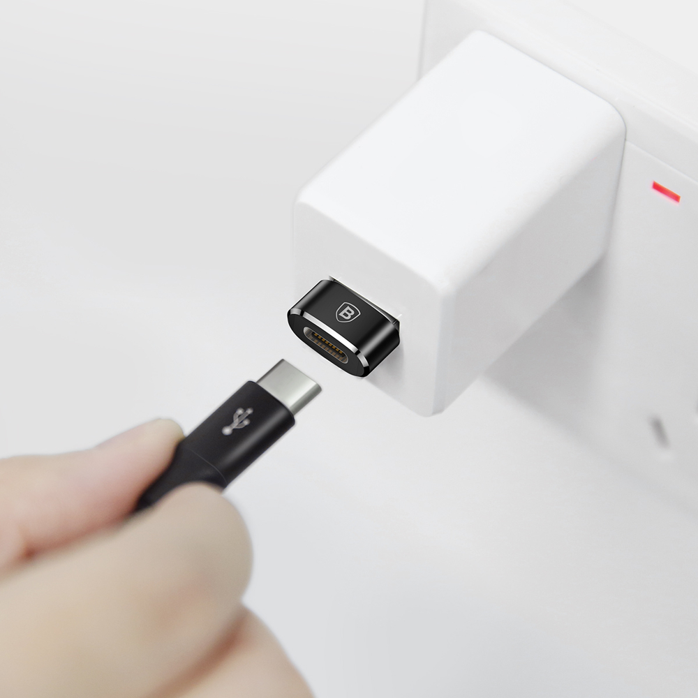 Baseus adaptér z konektoru USB Typ-C na USB černý CAAOTG-01
