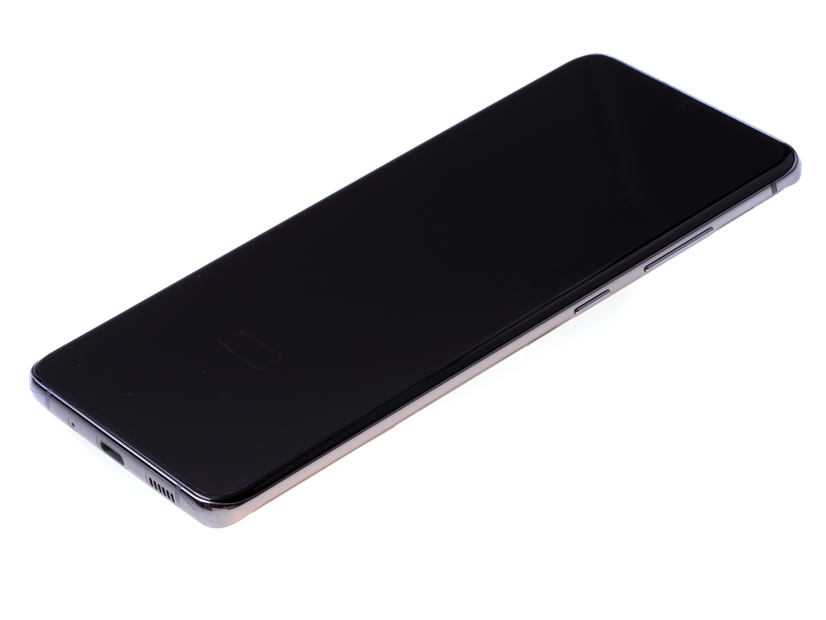 Originál LCD + Dotyková vrstva Samsung Galaxy S20 Ultra SM-G988 stříbrno-šedá bez kamery
