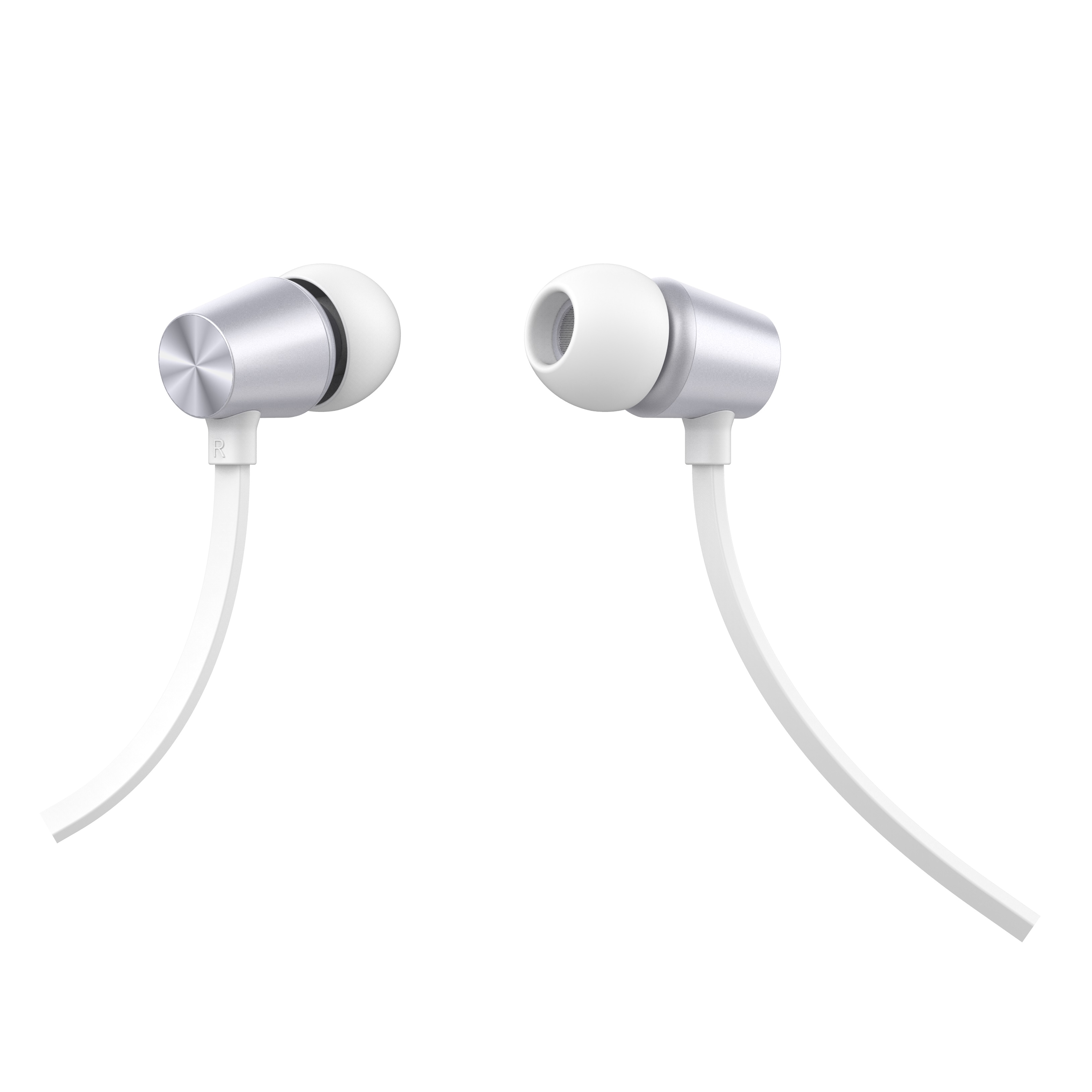 Swissten sluchátka Earbuds Dynamic YS500 stříbrno - bílá