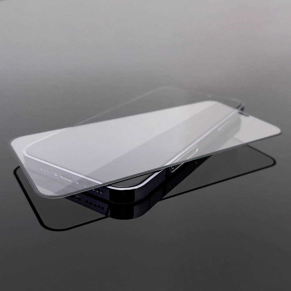 Ochranné tvrzené sklo iPhone 13 Pro Max černé celoplošné lepení