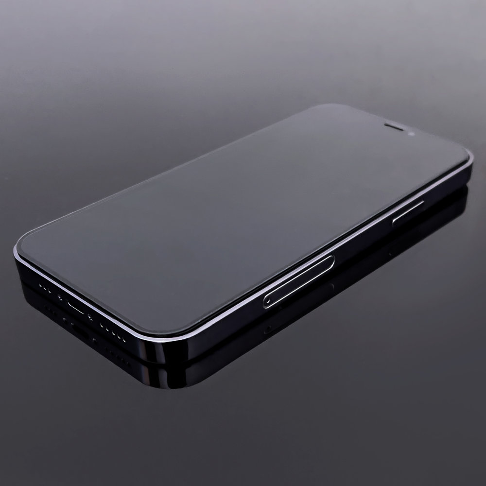 Ochranné tvrzené sklo iPhone 13 Pro Max černé celoplošné lepení