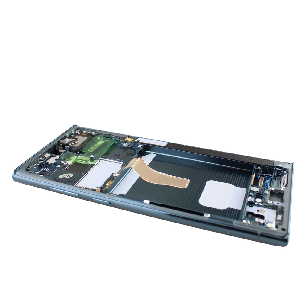 Originál LCD + Dotyková vrstva Samsung Galaxy S22 Ultra SM-S908 zelená