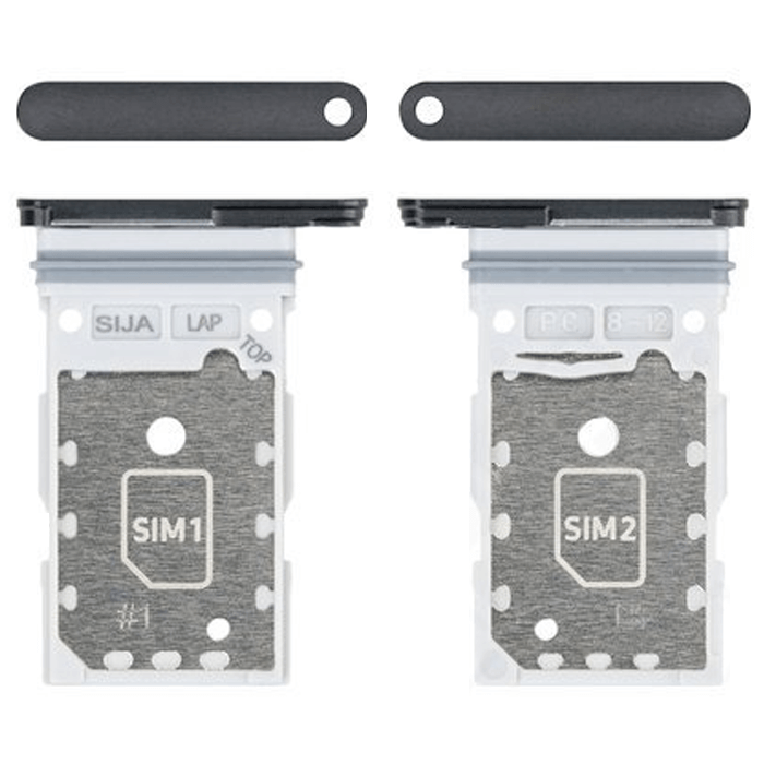 Originál Držák / Slot SIM karty Samsung Galaxy S22 - Galaxy S22 Plus Dual Sim šedý