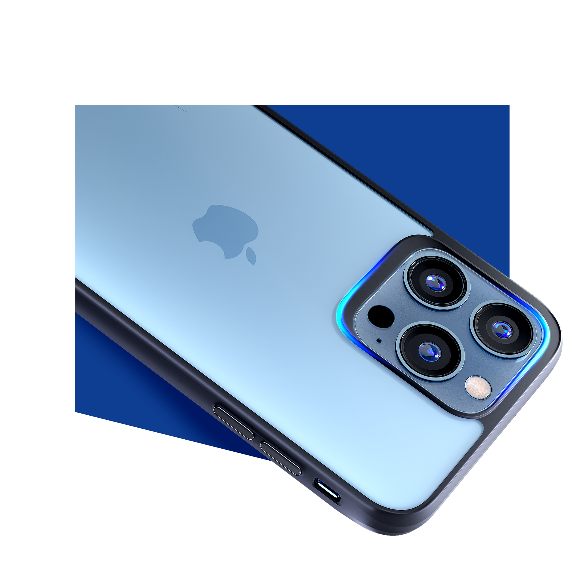 3MK Obal iPhone 13 Mini Satin Armor Case+ transparentní s černým rámečkem