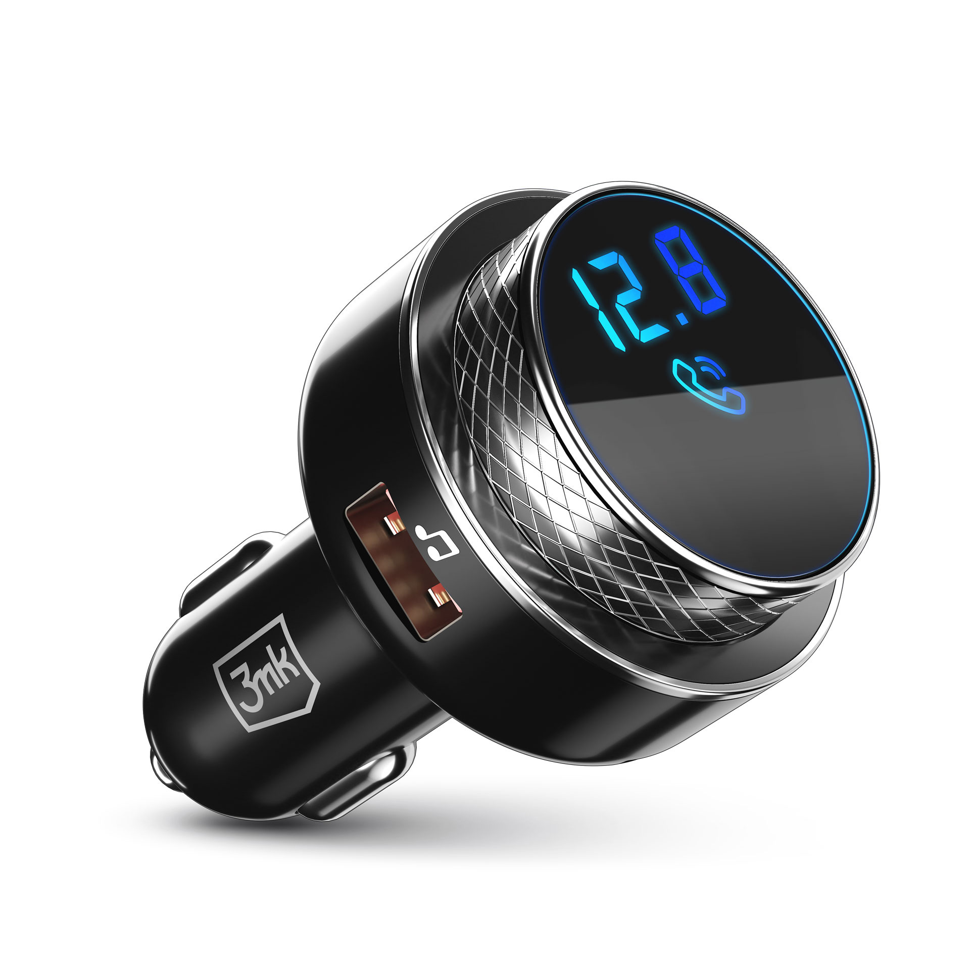 3MK nabíječka - FM Transmitter BT 5.0 USB Hyper Car - adaptér do auta