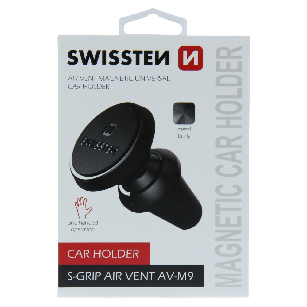 Swissten magnetický držák do ventilační mřížky S-Grip Air Vent AV-M9 černý