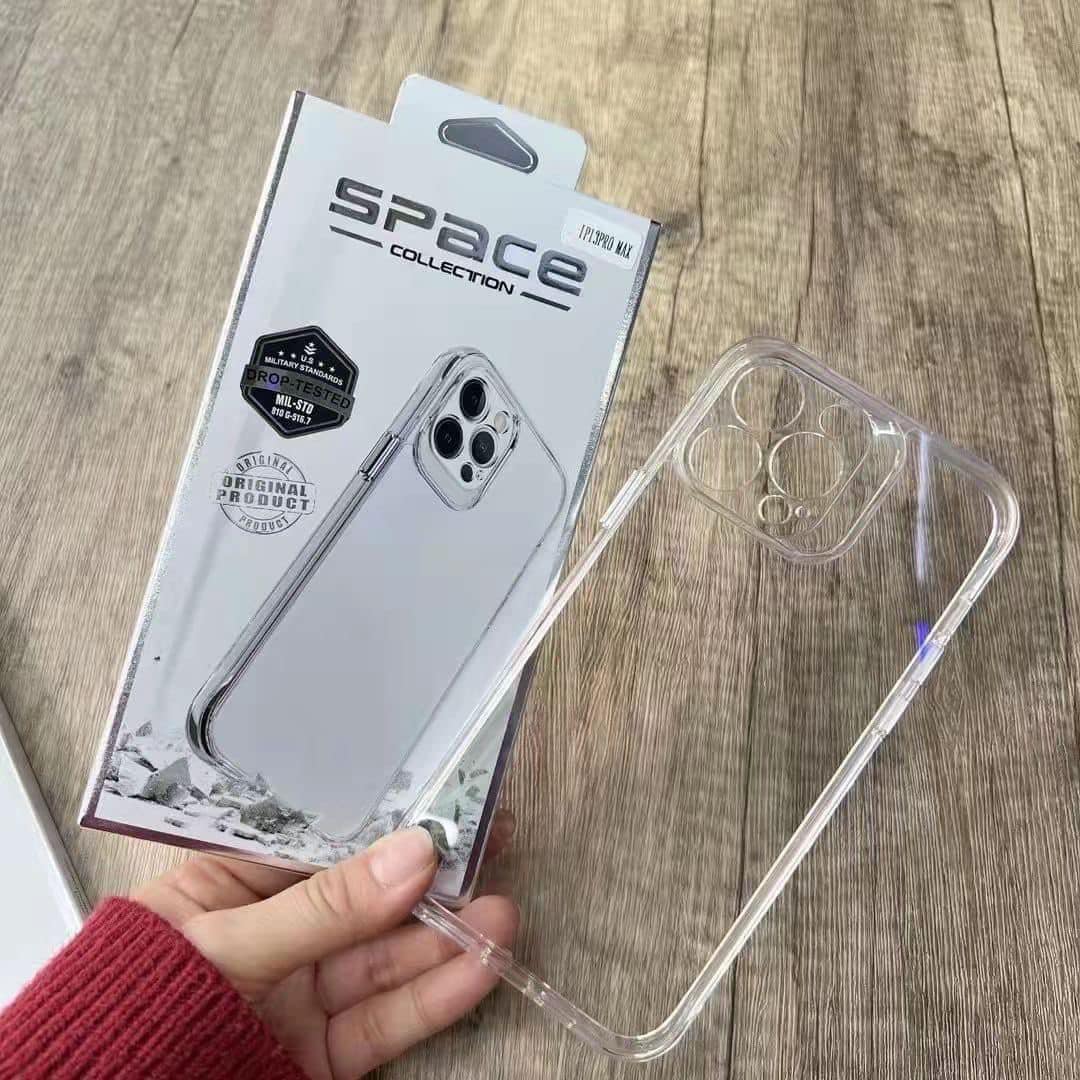 Obal iPhone 14 PC+TPU pevné ochranné pouzdro transparentní
