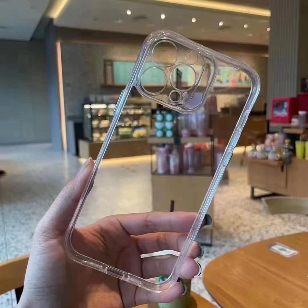 Obal iPhone 14 PC+TPU pevné ochranné pouzdro transparentní