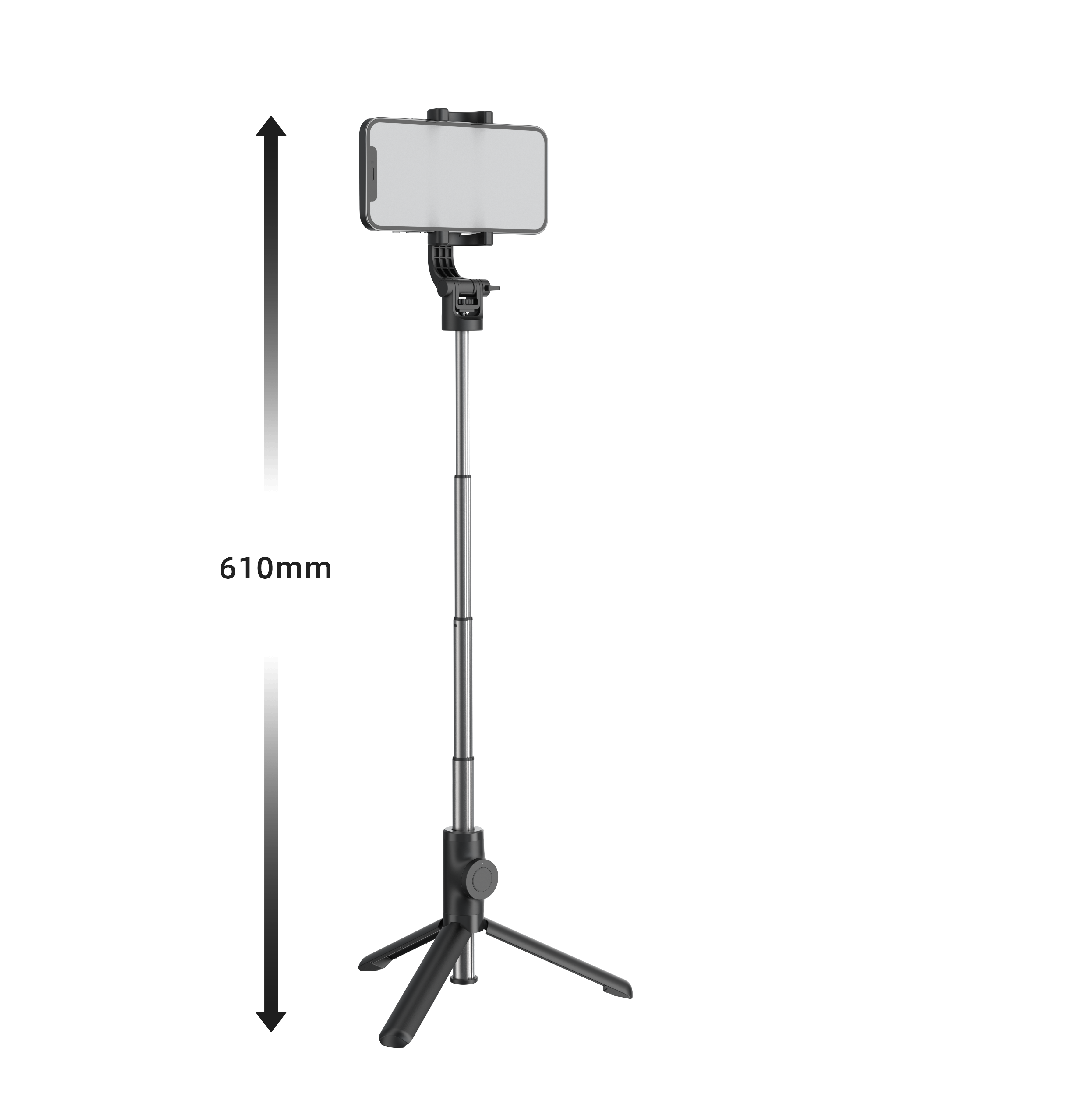 Swissten bluetoth selfie tyč - aluminium tripod pro