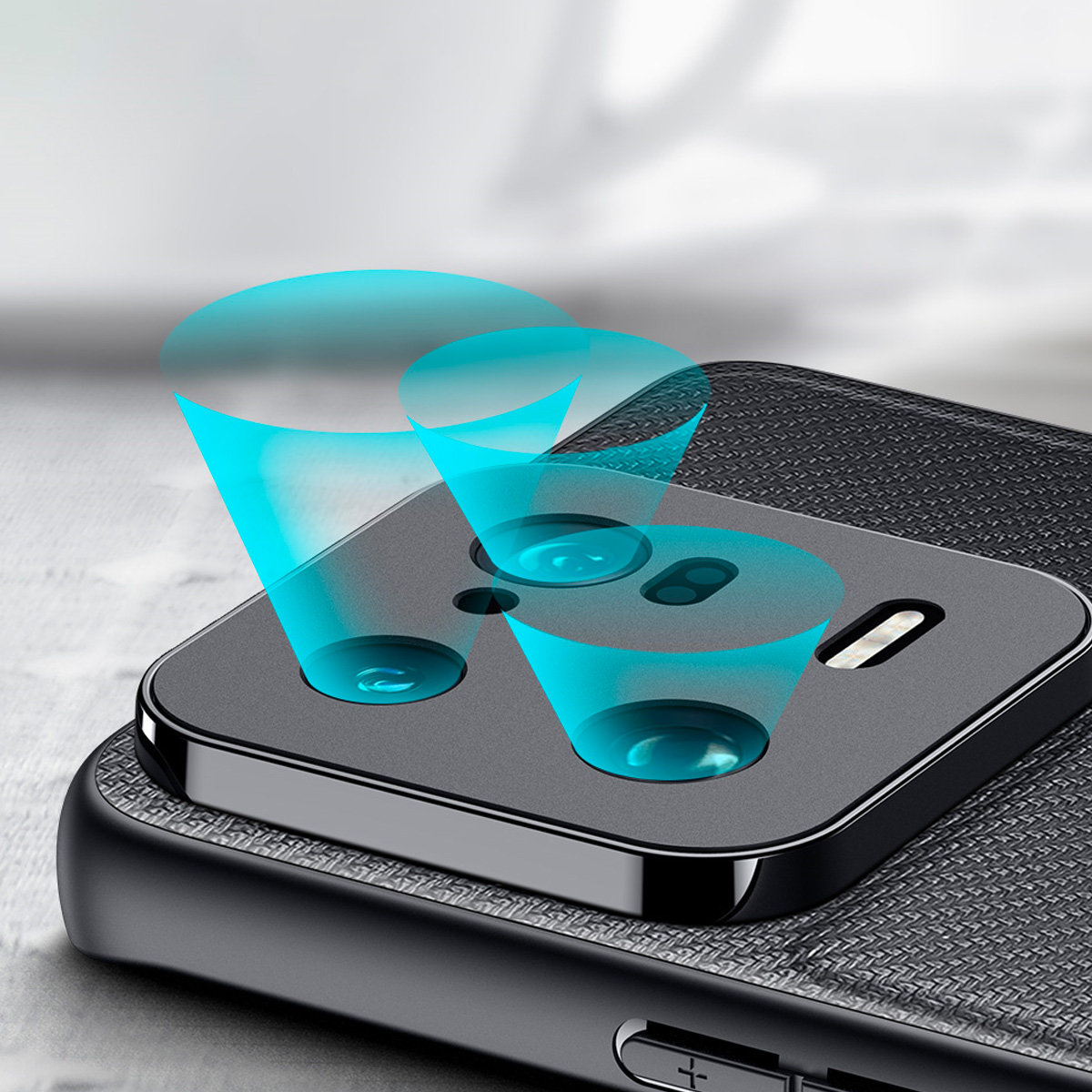 Obal Xiaomi 13 Pro Dux Ducis Fino s nylonovým povrchem černý