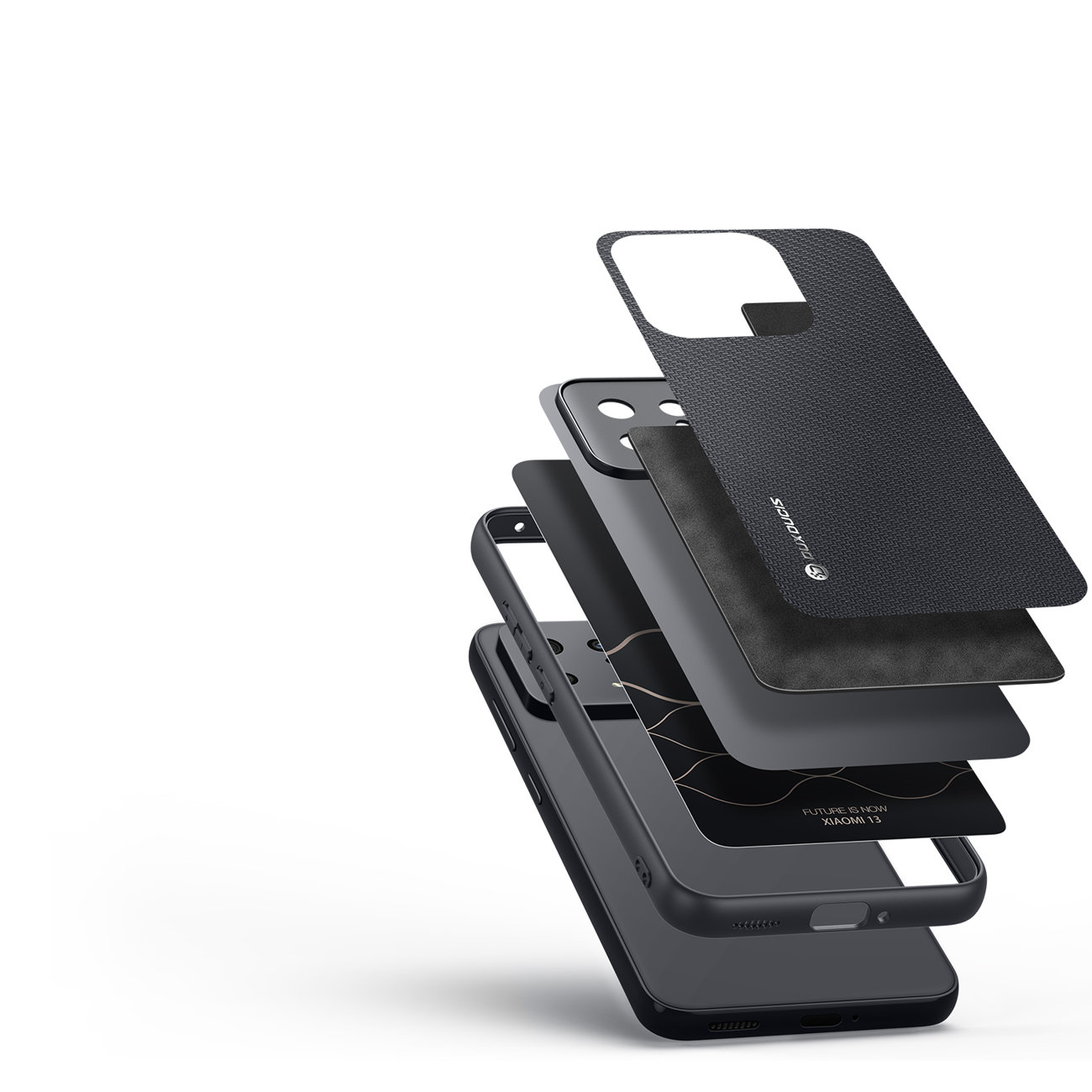 Obal Xiaomi 13 Dux Ducis Fino s nylonovým povrchem