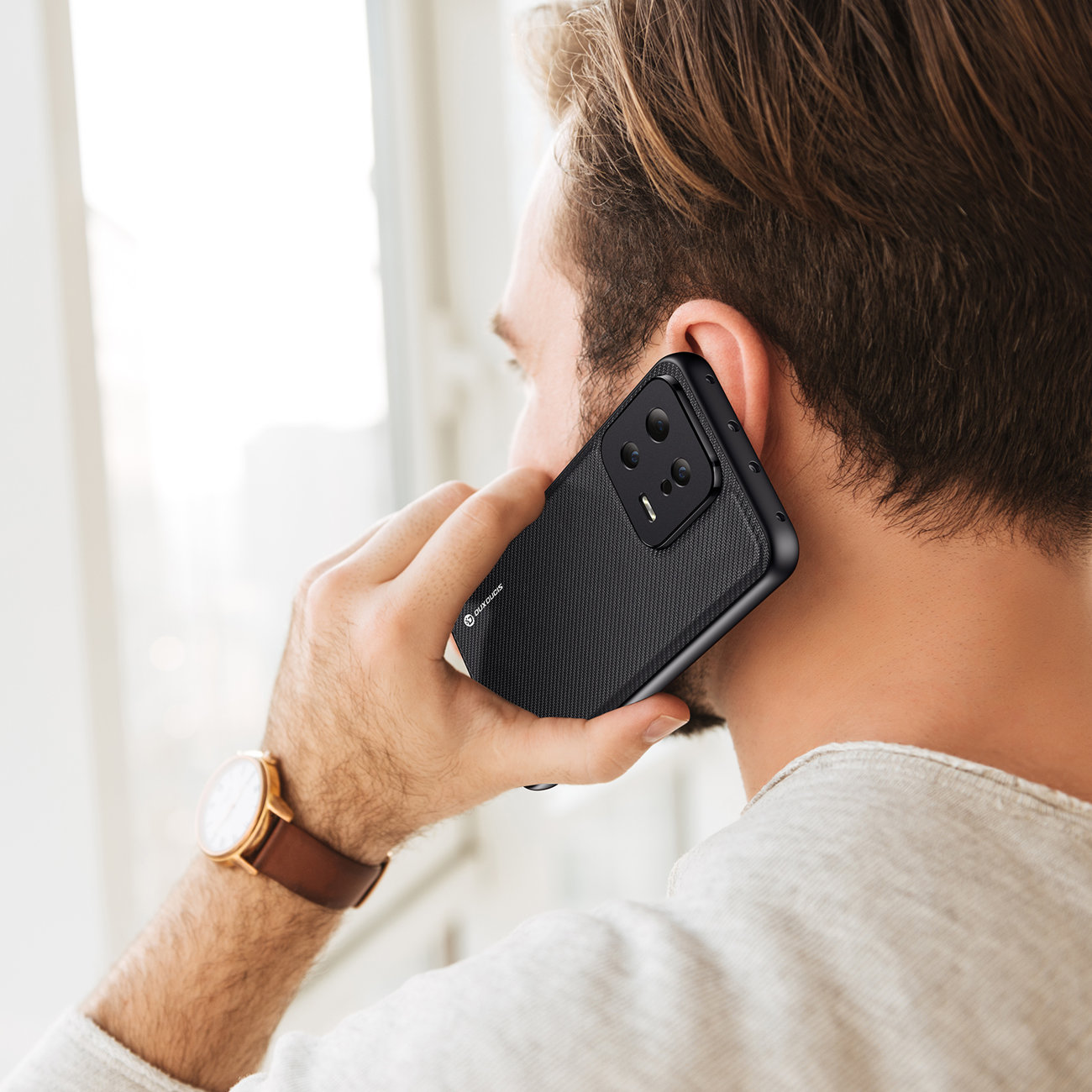 Obal Xiaomi 13 Dux Ducis Fino s nylonovým povrchem