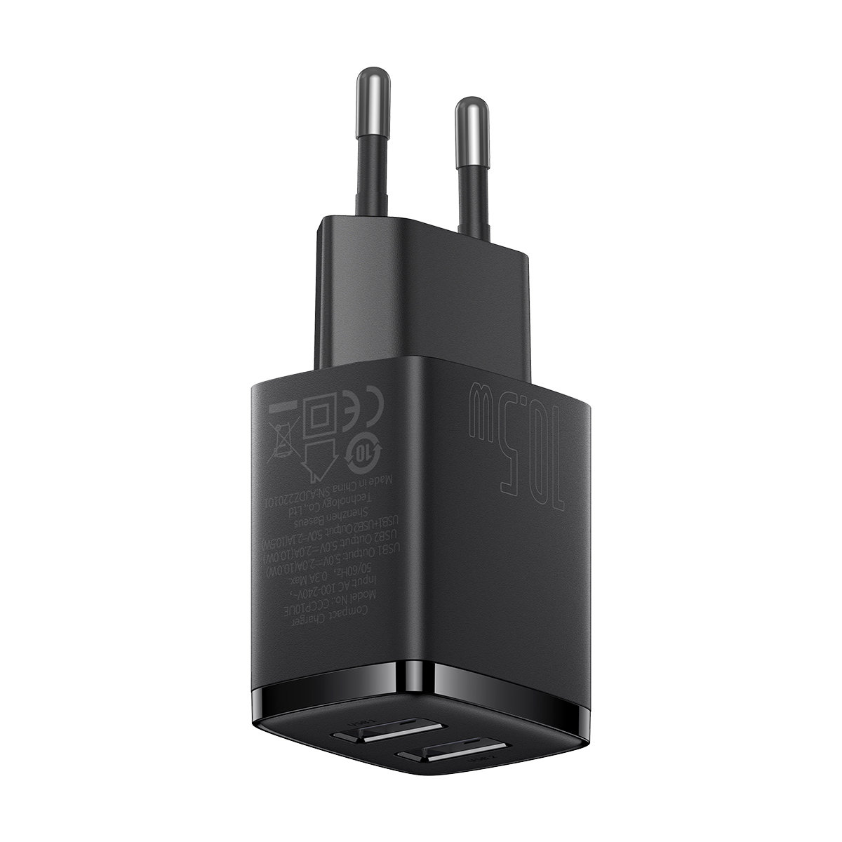Baseus Compact síťová nabíječka 2x USB 10.5W CCXJ010201