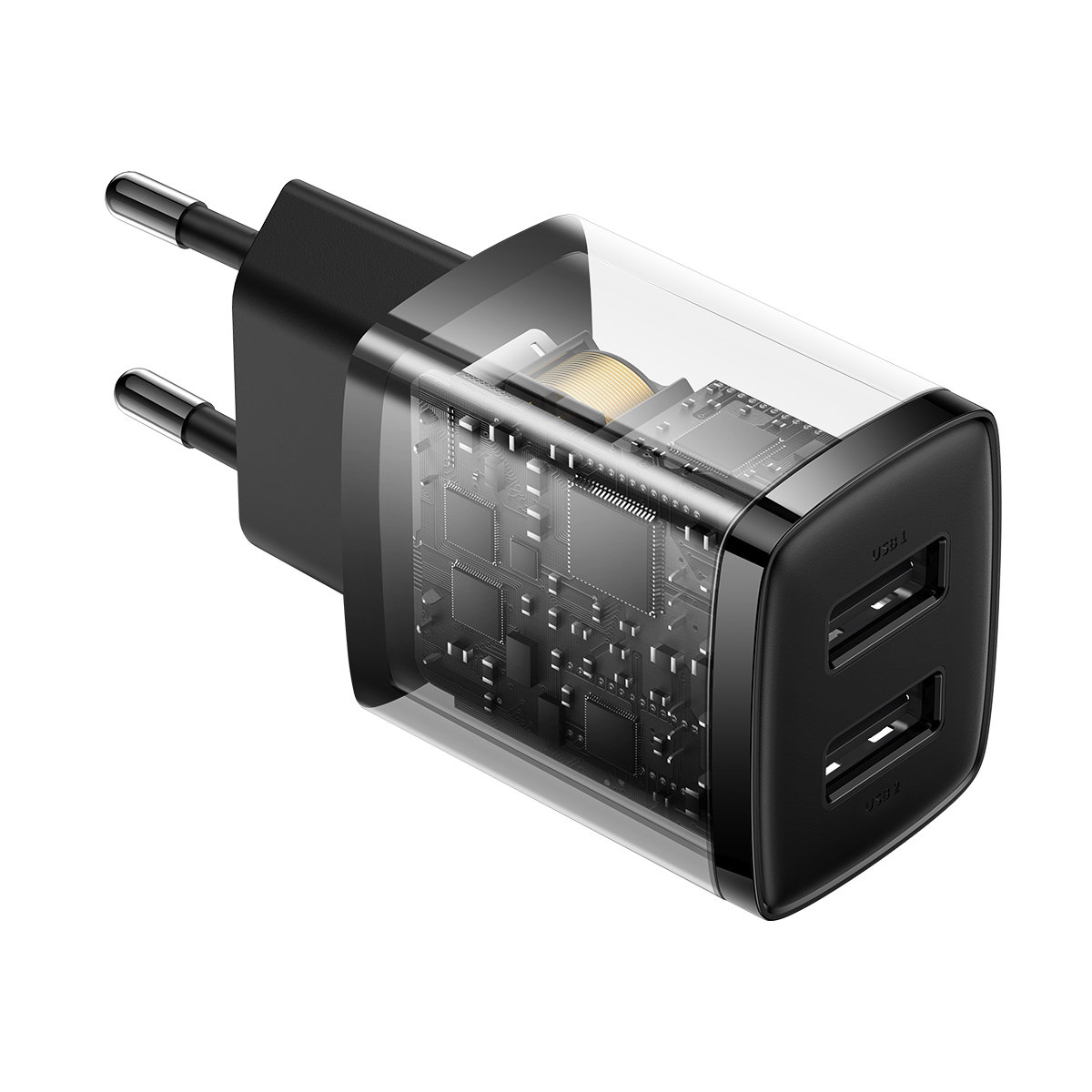 Baseus Compact síťová nabíječka 2x USB 10.5W CCXJ010201