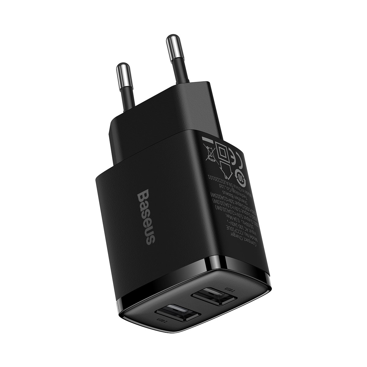 Baseus Compact síťová nabíječka 2x USB 10.5W CCXJ010201