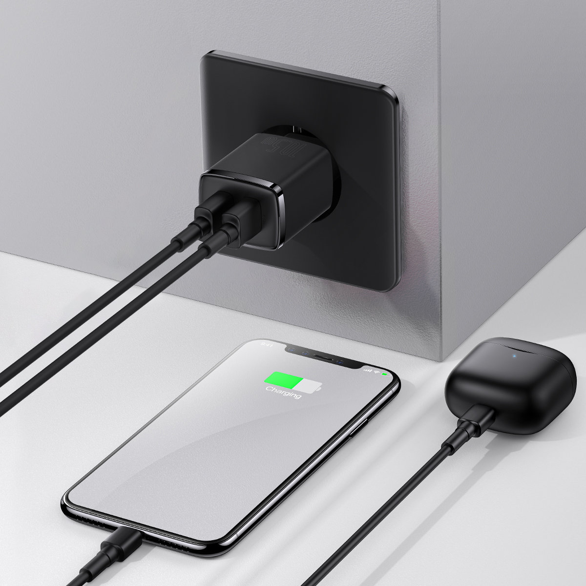 Baseus Compact síťová nabíječka 2x USB 10.5W CCXJ010201