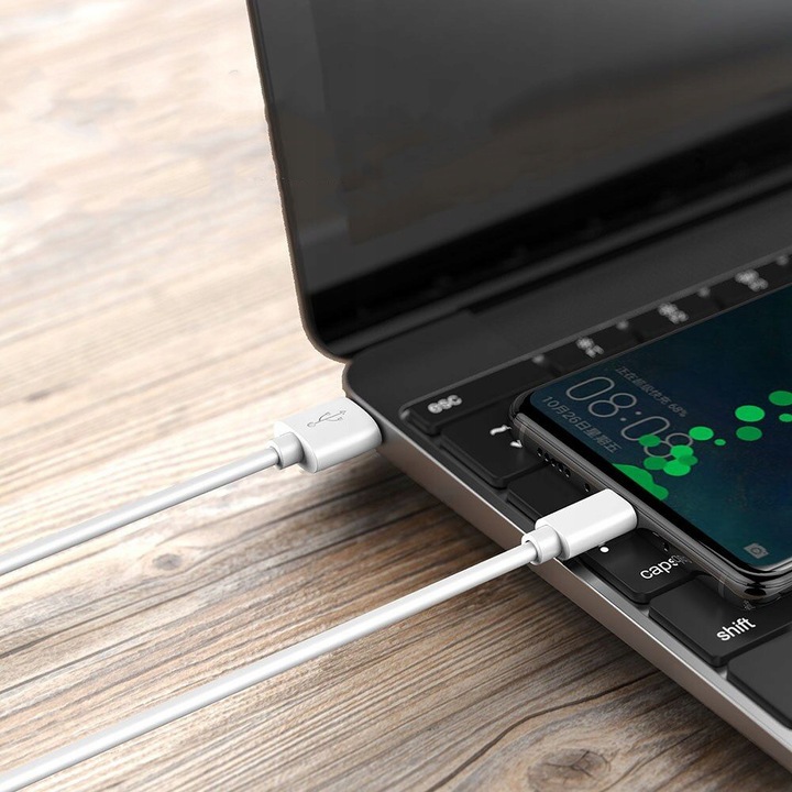 Originální Xiaomi 6A 120W QC USB-C kabel 1m bílý BULK