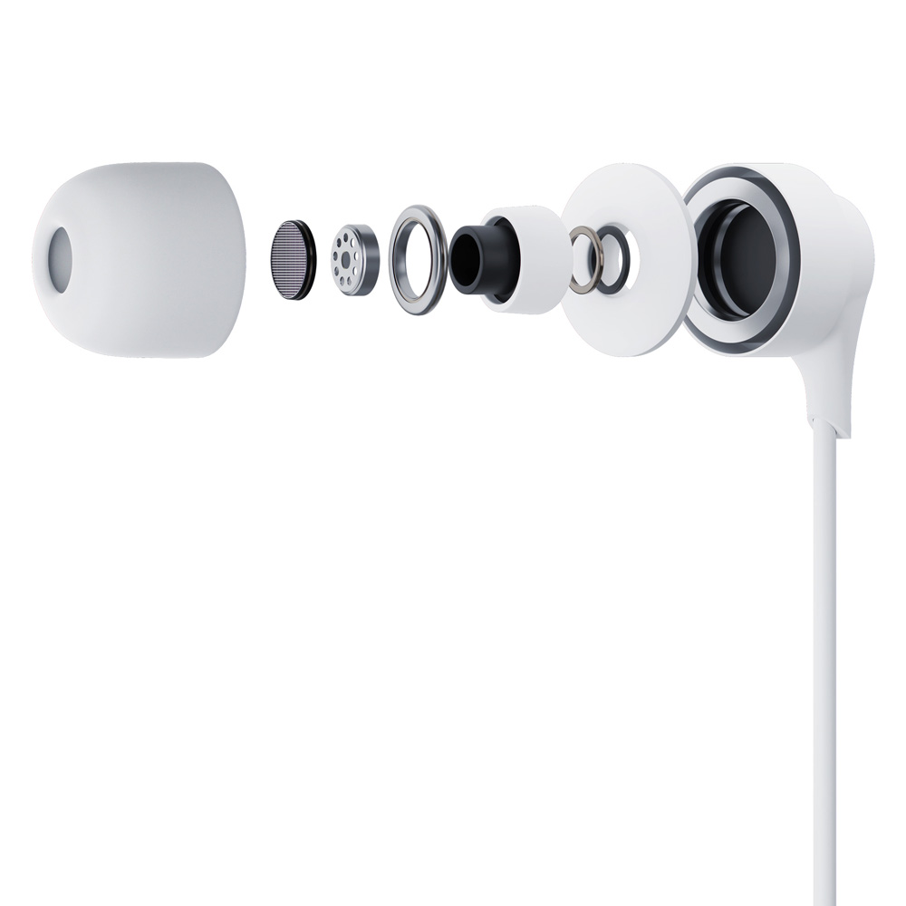 3MK kabelová sluchátka USB-C bílé