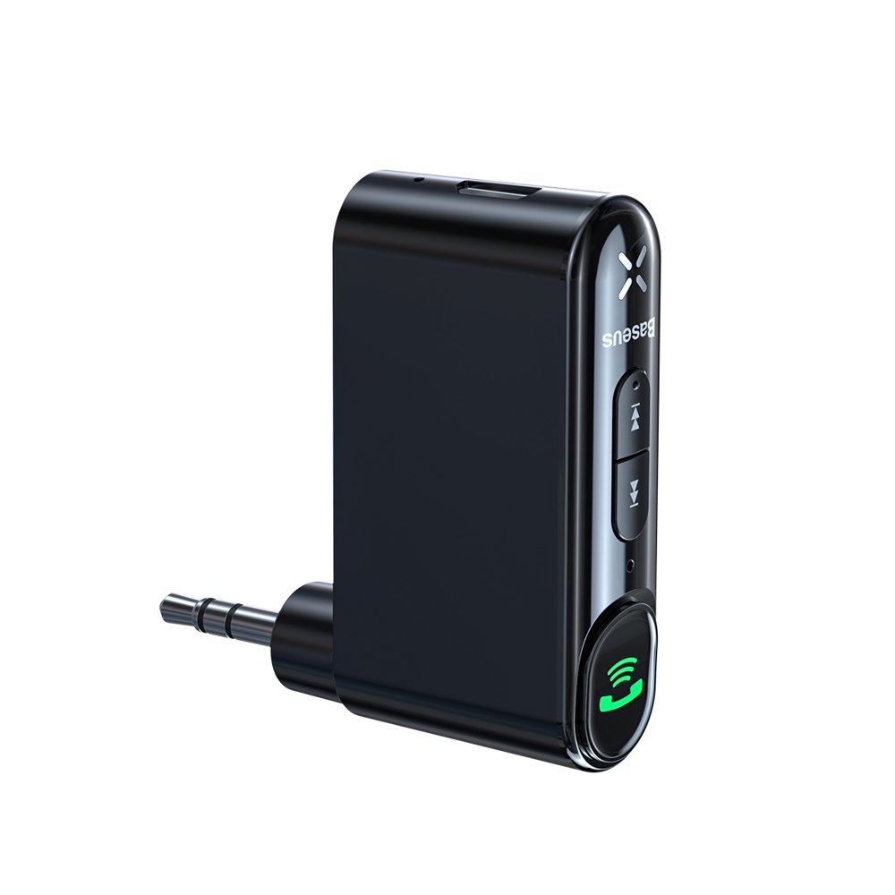 FM transmitter - audiopříjmač Baseus Qiyin Bluetooth audio receiver AUX mini jack WXQY-01 černý