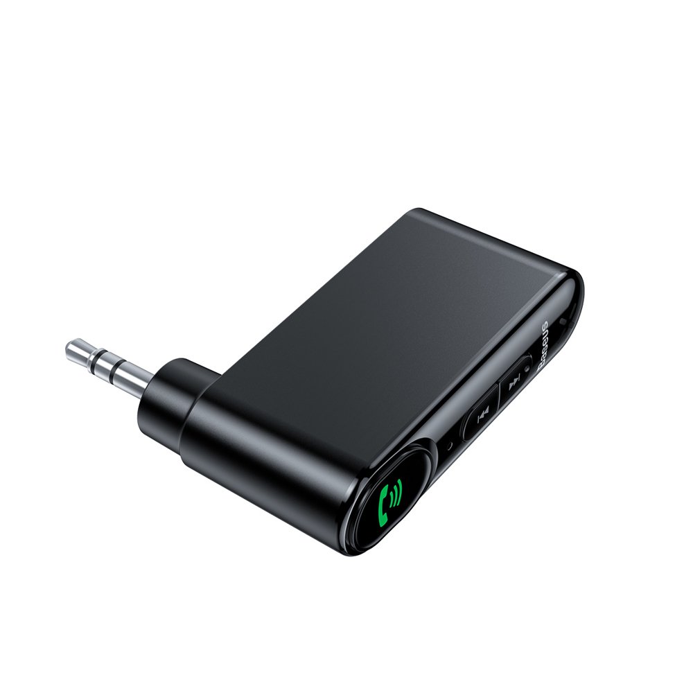 FM transmitter - audiopříjmač Baseus Qiyin Bluetooth audio receiver AUX mini jack WXQY-01 černý