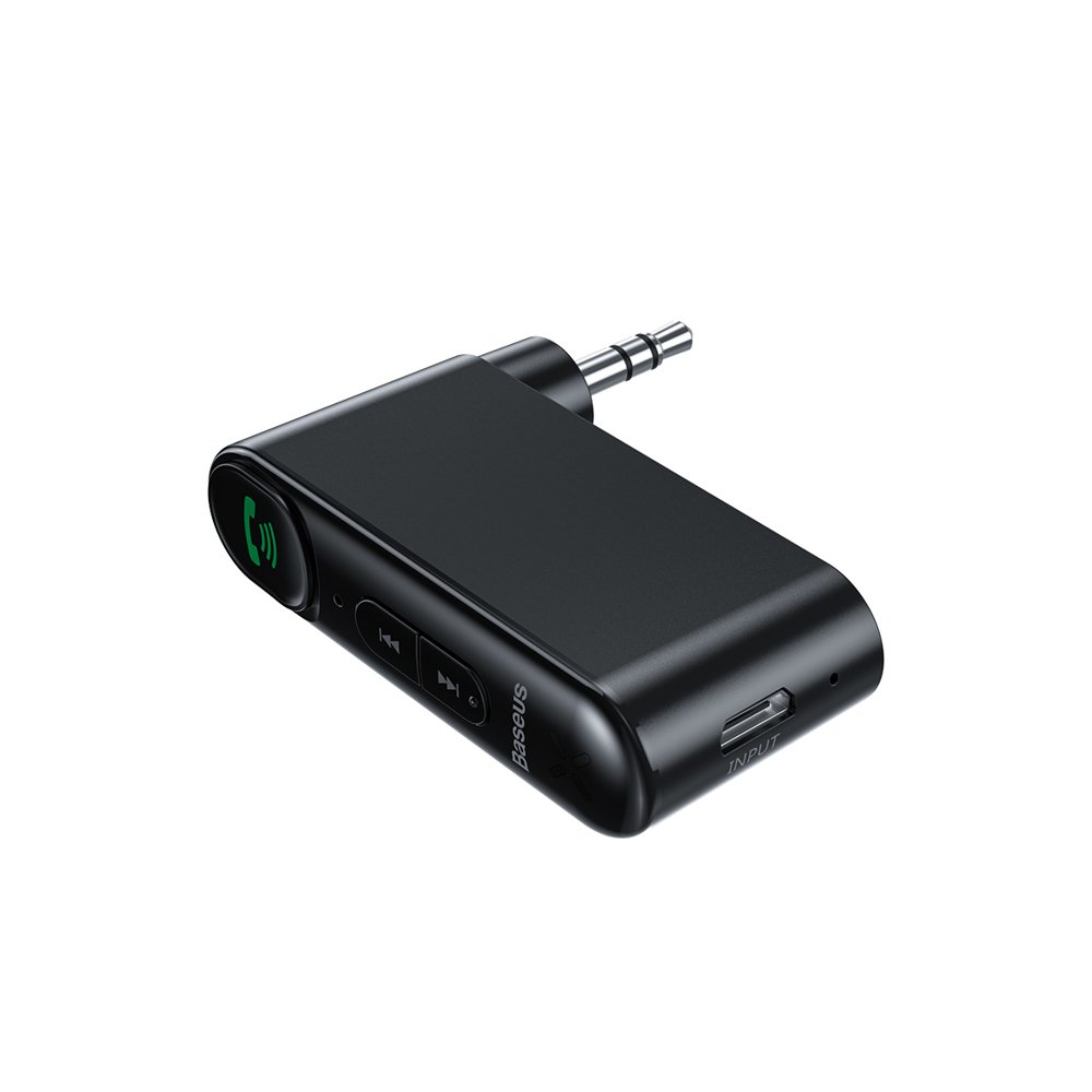 FM transmitter - audiopříjmač Baseus Qiyin Bluetooth audio receiver AUX mini jack WXQY-01 černý