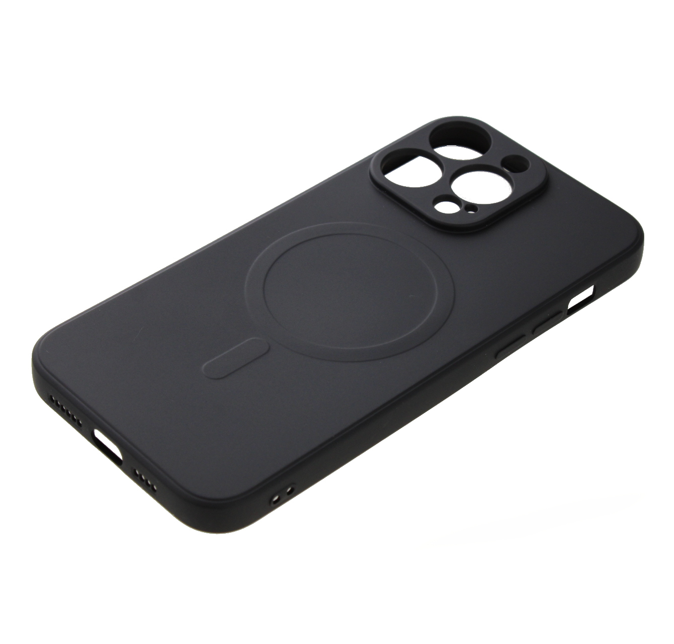 Swissten Obal iPhone 15 Pro Max černý Sof Joy Magstick Magsafe