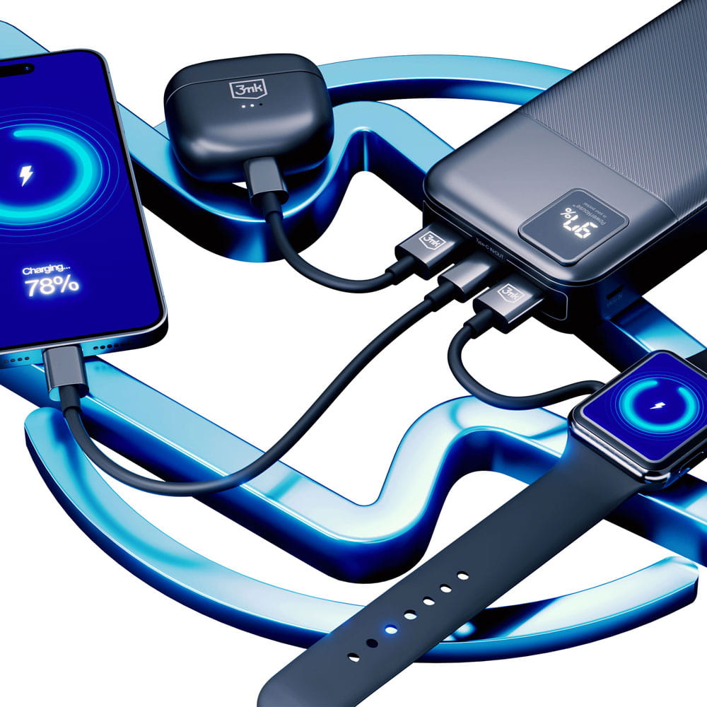 3MK powerbanka PowerHouse 20 000 mAh QC 3.0 22,5W PD 20W
