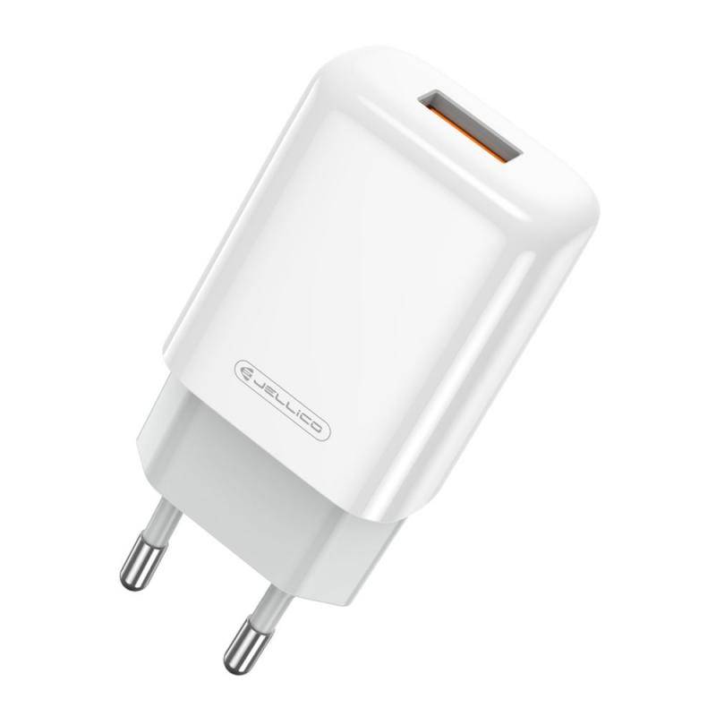 Jellico síťová nabíječka EU01 2.4A USB bílá