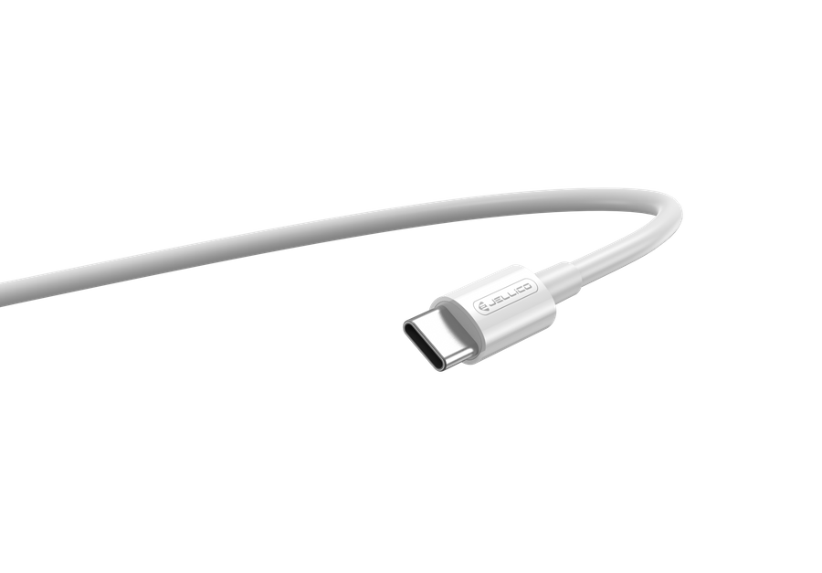 Kabel JELLICO - B1 USB-C - Lightning 20W 1m bílý