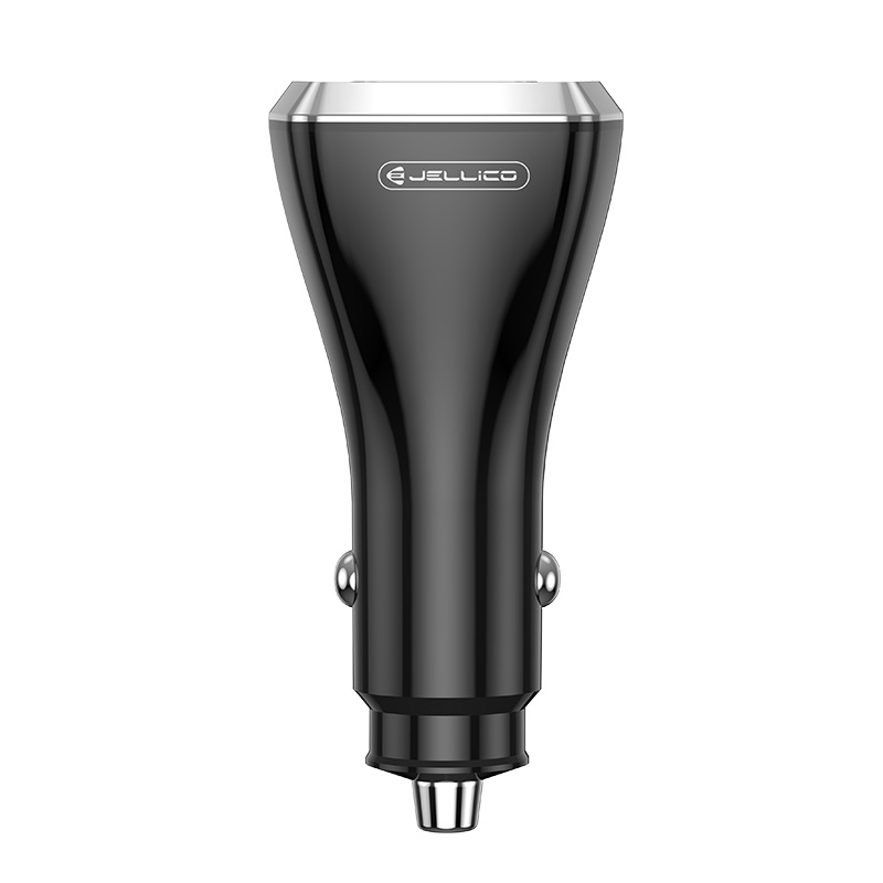 Jellico autonabíječka F15 PD 88,5W 2x USB-C + USB-A QC3.0 černý adaptér nabíječka do auta